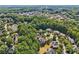 Expansive aerial view of a well-maintained neighborhood with mature trees and manicured lawns, perfect for families and outdoor enthusiasts at 8355 Ainsworth Dr, Cumming, GA 30041