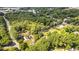 Aerial view of home surrounded by lush trees in a residential area, showcasing natural beauty at 159 Forest Ave, Social Circle, GA 30025
