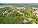 Lush aerial view of the property, highlighting mature tree coverage at 159 Forest Ave, Social Circle, GA 30025