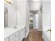Bathroom featuring vanity, tile flooring, bathtub, and shower at 2443 High Meadows Ct, Conyers, GA 30094