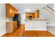 Well-appointed kitchen featuring stylish cabinetry, modern appliances, and a convenient breakfast bar at 2443 High Meadows Ct, Conyers, GA 30094