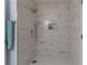 Beautiful walk-in shower featuring gray marble and a rainfall showerhead at 275 Sageglen Rd, Lawrenceville, GA 30044