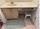 Bathroom sink with cabinets and stool at 6438 Wedgeview Dr, Tucker, GA 30084