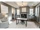 Elegant home office with custom built-ins, fireplace, and sophisticated decor at 3224 Lanier Ne Dr, Atlanta, GA 30319