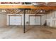 Spacious unfinished garage with two bays, offering plenty of room for vehicles and storage at 6983 Pine Shadow Way, Winston, GA 30187