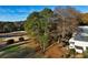 Aerial view of a beautiful golf course community with mature trees and well-maintained landscaping at 138 Elysian Nw Way, Atlanta, GA 30327