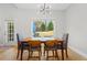 Cozy dining area with backyard views, perfect for enjoying meals with natural sunlight at 2105 Rotunda Ct, Conyers, GA 30094
