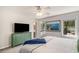 Inviting bedroom with a large flat screen TV, neutral walls, and large window for great natural light at 3021 Favor Pines Sw Ct, Marietta, GA 30060