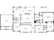 Detailed main level floor plan showcasing kitchen, living, and bedroom layouts with dimensions for each room at 4590 Lake Forrest Nw Dr, Atlanta, GA 30342