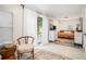 Bright bedroom with access to the patio, modern decor, and comfortable furnishings at 1812 Defoor Nw Ave, Atlanta, GA 30318