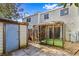 Backyard with a patio and shed, offering outdoor space at 8827 Applegate Ln, Atlanta, GA 30350