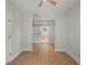 Spacious main bedroom with hard surface floors and ensuite bath with modern sliding door at 1441 Ezra Church Nw Dr, Atlanta, GA 30314