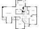 Floor plan of the second floor showing the bedroom layout and bathrooms at 1803 Gold Finch Way, Lawrenceville, GA 30043