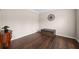 A flex room featuring beautiful hardwood floors and neutral wall colors at 1803 Gold Finch Way, Lawrenceville, GA 30043