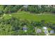 Aerial view of homes backing onto a beautiful green golf course in a lush wooded area at 7350 S Mitchell Ct, Villa Rica, GA 30180