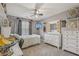 Bedroom featuring neutral paint, carpet flooring and a ceiling fan at 2277 Shady Maple Trl, Loganville, GA 30052