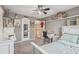 This bedroom features neutral paint, carpet flooring and is spacious at 2277 Shady Maple Trl, Loganville, GA 30052