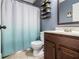 Bathroom with decorative plants, a toilet, and a shower curtain at 2620 Paddock Point Pl, Dacula, GA 30019