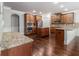 Chef's kitchen featuring stainless appliances, granite countertops, and a center island at 2620 Paddock Point Pl, Dacula, GA 30019