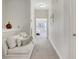 Hallway with sitting area leading to a bedroom and laundry room at 552 Micayne Se Cir # 1, Smyrna, GA 30082
