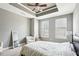 Large main bedroom with neutral paint, carpet, a ceiling fan and 2 windows for lots of light at 325 E Paces Ferry Ne Rd # 810, Atlanta, GA 30305