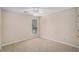 Bedroom with carpet floors, ceiling fan, and window with blinds at 5623 Yeager Dr, Douglasville, GA 30135