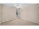 Bedroom with neutral carpet and walls plus a single window at 5623 Yeager Ridge Dr, Douglasville, GA 30135