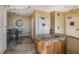 Kitchenette features granite countertops, a sink and track lights at 32 Peachtree Nw St # 1303, Atlanta, GA 30303