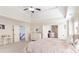Cozy main bedroom with an elegant dresser and multiple closet doors at 4514 Heathrow Nw Ct, Kennesaw, GA 30152