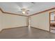 Serene main bedroom with hardwood floors and convenient access to the ensuite bathroom at 2243 Provence Ne Ct, Marietta, GA 30066