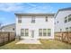 Fenced backyard, view of the home's back exterior at 2789 Aralynn Way, College Park, GA 30337