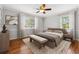 Tranquil bedroom with hardwood floors and natural light at 681 Counsel Dr, Marietta, GA 30068