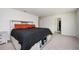 Main bedroom featuring a storage bed with modern farmhouse accents at 7586 Jennadee Dr, Fairburn, GA 30213