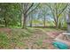 Grassy area, patio, and mature trees at 835 Ridge Ave, Stone Mountain, GA 30083