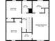 Second floor plan with bedrooms and baths, including a walk-in closet for the main bedroom at 835 Ridge Ave, Stone Mountain, GA 30083