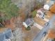 An aerial view of the house and surrounding neighborhood at 184 Chamberlyn Ln, Hiram, GA 30141