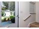 Interior view of front door, stairs, and view outside to lawn at 137 Venture Path, Hiram, GA 30141