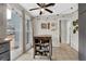 Bright eat-in kitchen featuring an island, tile floors, and lots of natural light at 670 Westbrook Pl, Lawrenceville, GA 30044