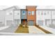 Inviting front exterior showcases a modern townhome with neutral colors and a one car garage at 1528 Parks Edge Nw Ln, Atlanta, GA 30318