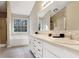 Large main bath features double vanity, soaking tub, and separate shower at 3337 Camens Way, Buford, GA 30519