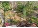 A verdant backyard with a mix of natural foliage and manicured landscaping at 3595 Limberlost Sw Trl, Stockbridge, GA 30281