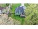 Beautiful aerial view of the backyard with deck and a fenced property line at 4995 Hyde Ct, Cumming, GA 30040
