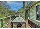 Inviting deck with outdoor dining set overlooking serene views, perfect for relaxation and entertaining at 4995 Hyde Ct, Cumming, GA 30040