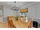 Classic dining room featuring hardwood floors, a chandelier, and bright windows at 4995 Hyde Ct, Cumming, GA 30040