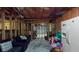 Unfinished basement with exposed framing offers potential for customization at 2570 Middleton Way, Grayson, GA 30017
