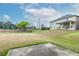 Large backyard with a concrete patio and plenty of space for recreation at 3019 Iona Ct, Snellville, GA 30039