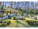 Landscaped backyard with stone retaining walls and room for seating at 4835 Fields Bridge Rd, Cumming, GA 30028