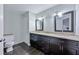 Spacious bathroom with double vanity, granite countertops, and modern fixtures at 6351 Wedgeview Ct, Tucker, GA 30084