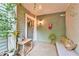 Charming front porch featuring a lovely wreath and tasteful decor at 6351 Wedgeview Ct, Tucker, GA 30084