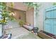 This outdoor patio has a small daybed and climbing vines at 6351 Wedgeview Ct, Tucker, GA 30084